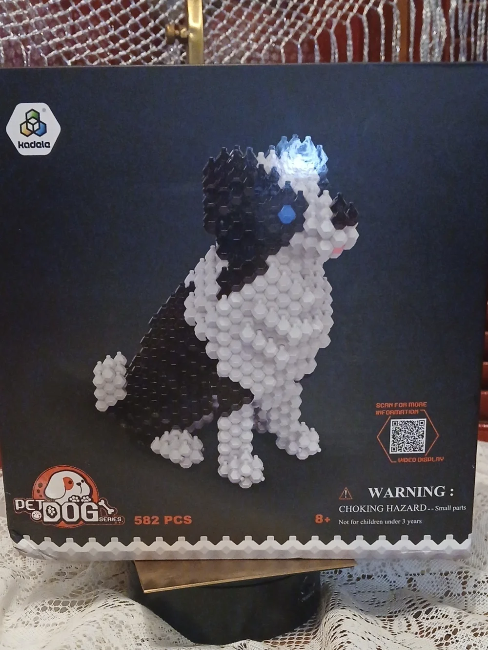 Pet Dog Building Beads Puzzle Kit Border Collie